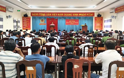 Công an huyện Phước Long tổ chức Hội nghị  “Công an lắng nghe ý kiến Nhân dân” năm 2024